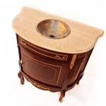 Barockstil - Waschbeckenschrank aus Messing mit beigem Marmor - Messing - Farbe braun - MACE