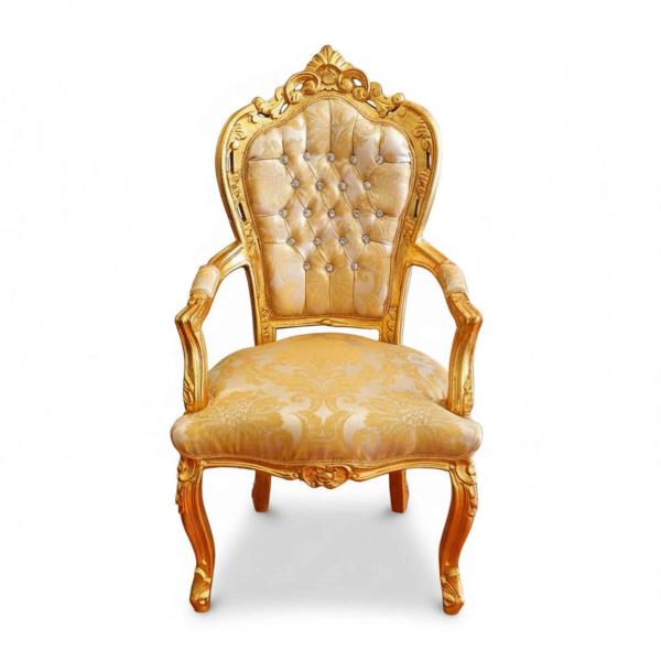MACE Heriateg - Luxury baroque chair - classic furniture - dining chair - unique furniture - colours champagner/gold