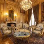 Barocke Salongarnitur im Stil Louis XV - Satinierter Stoff - Einzigartige Möbel - Wohnzimmermöbel - Sofa+Zwei Sessel - Klassische Möbel -MACE