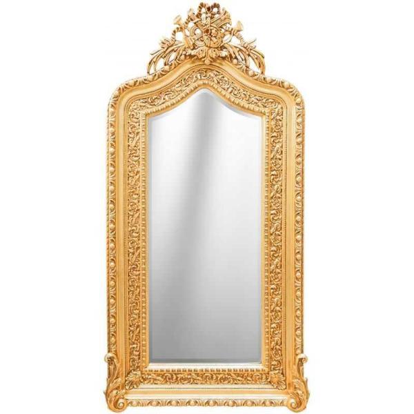 MACE Heritage - Barockspiegel - Stil Louis XVI - Großformat - Klassischer Spiegel - Wohnzimmer - Farbe Gold