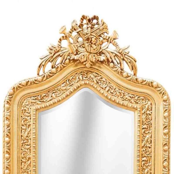 MACE Heritage - Barockspiegel - Stil Louis XVI - Großformat - Klassischer Spiegel - Wohnzimmer - Farbe Gold