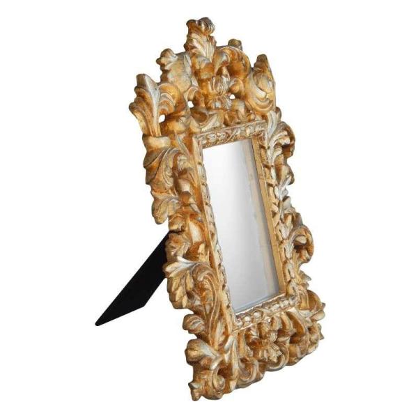 Baroque mirror - small size - Classic mirror - decorative mirror - standblale - Gold colour- MACE
