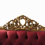MACE Heritage - Luxury Baroque style sofa - Red Velvet fabric -Gold wood - classic furniture