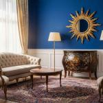 MACE Heritage – Baroque Louis XV Chest of Drawers with Hand-Painted Artwork, Brass Hardware and Natural Marble Top