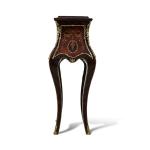 MACE Heritage - Luxus-Paar barocker Ständer - Grüner Italin-Marmor - Dunkelbraune Farbe - Messing - Handgefertigt - 122cm Höhe