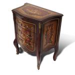 MACE Heritage – Baroque Louis XV Chest of Drawers in Solid Wood with Marquetry and Gloss Finish