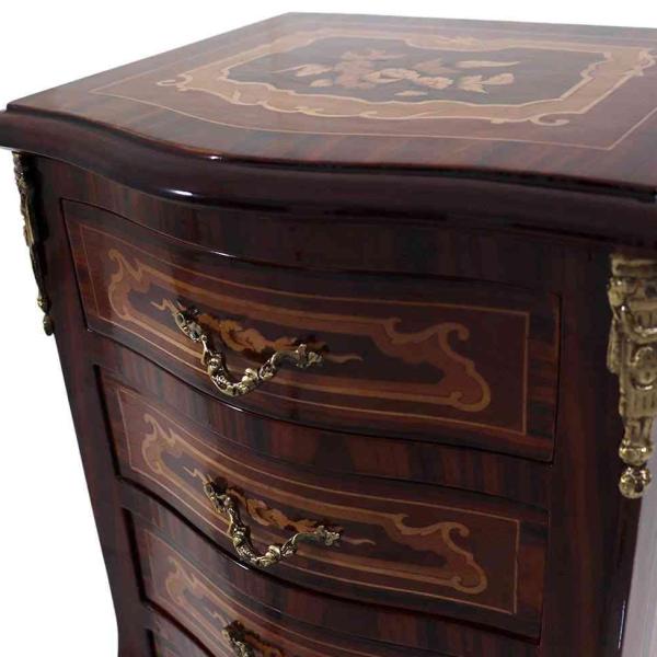 Baroque chest of drawers - Louis XVI style - Brown - Brass - Handmade - For all rooms - MACE