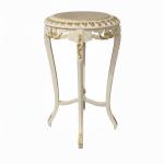 MACE Heritage – Barocker Beistelltisch mit Marmorplatte in Ivory-Creme und Antikgold