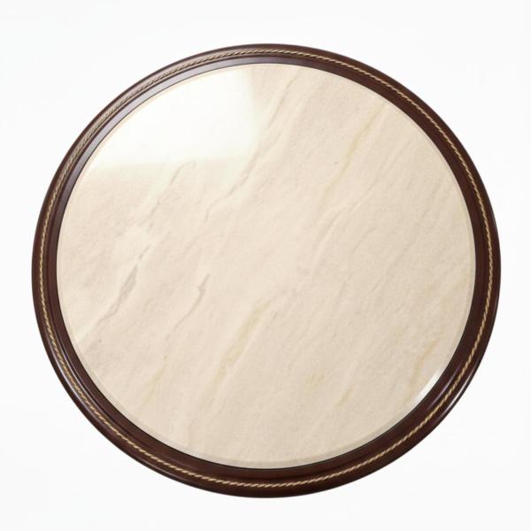 MACE Heritage - Barocke Beistelltisch LOUIS XVI - Beige Marmor - Braun Farbe - Messing