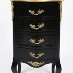 MACE Heritage – Luxurious Baroque Chest in Black & Gold – 4 Drawers – Handcrafted