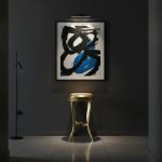 MACE Heritage - Barocker Beistelltisch - Louis XVI - Goldfarbener Holzrahmen - Beigefarbener Marmor - Klassische Möbel