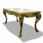 MACE Heritage – Bespoke Solid Brass Coffee Table with Natural Marble Top, Lion Claw Feet