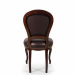 MACE Heritage – Louis XV Baroque Chair in Dark Brown with German Faux Leather