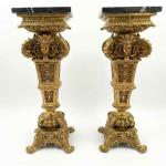 MACE Heritage Versailles Marmorständer aus Messing mit schwarzer Naturmarmorplatte