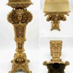 MACE Heritage Versailles Marmorständer aus Messing mit schwarzer Naturmarmorplatte