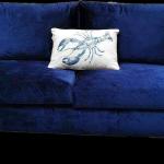 Modern two seaters, Navy blue Velvet
