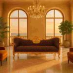 Baroque luxury Napoleon III style - Gold/Leopard - Classic furniture - Living room furniture - Royal leopard fabric - MACE