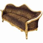 Baroque luxury Napoleon III style - Gold/Printed leopard - Classic furniture - Living room furniture - Printed leopard fabric - MACE