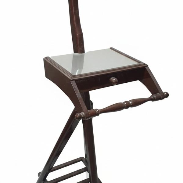 MACE Heritage - Baroque Louis XVI office hanger -Brown color - Mirror - One small drawer - Office furniture