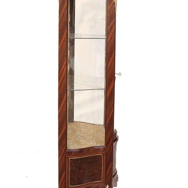 Barock Vitrine Vitrinenschrank Rokoko Antik Schrank Sideboard Louis XV