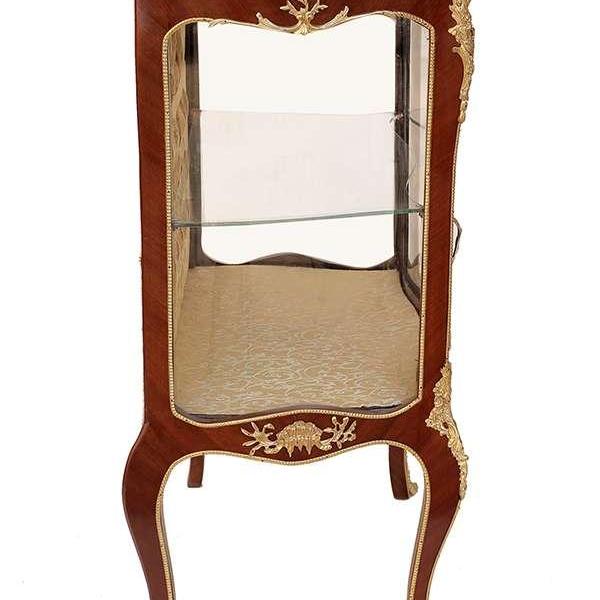 Baroque Vitrine glass cabinet rococo antique style sideboard Louis XV