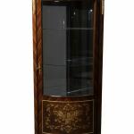 MACE Heritage – Barocke Eckvitrine mit Intarsien – Glasvitrine aus Massivholz