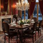 MACE Heritage – Louis-XV Barockstuhl Dunkelbraun aus Massivholz mit deutschem Kunstleder