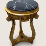 MACE Heritage – Baroque Louis XVI Side Table in Bird’s-Eye Maple with Metal Accents