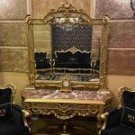MACE Heritage Barock Konsole mit Spiegel – Gold & Marmor – Handgefertigt