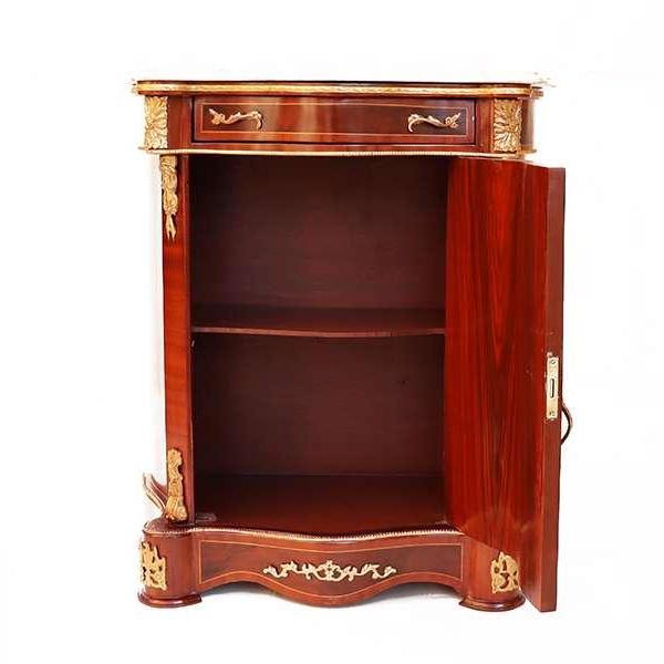 Baroque style - Sideboard - Brown/Brass - Beige marble - Classic furniture - All rooms furniture - MACE