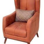 MACE - Comfortable and Modern Beech Wood Armchair, Relaxing Armchair, Velvet TV Armchair, Upholstered Armchair with Soft Velvet Cushion