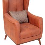 MACE - Comfortable and Modern Beech Wood Armchair, Relaxing Armchair, Velvet TV Armchair, Upholstered Armchair with Soft Velvet Cushion