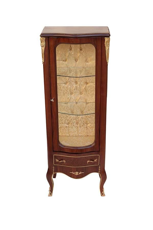 Baroque glass cabinet Rococo antique style cabinet Louis XV