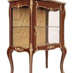 MACE Heritage - Buffet Louis XV / Rococo – marbre, verre, capitonné, beige, cuivré