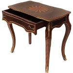 Kleiner Louis XV Barockschreibtisch mit feiner Messingverzierung