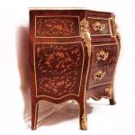 MACE Heritage - Commode baroque – marbre, laiton, marqueterie, blanc, rouge – Co-83