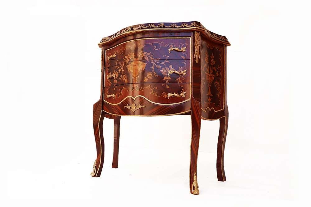 Chest Of Drawer Baroque Cabinet Louis Xv Antique Style
