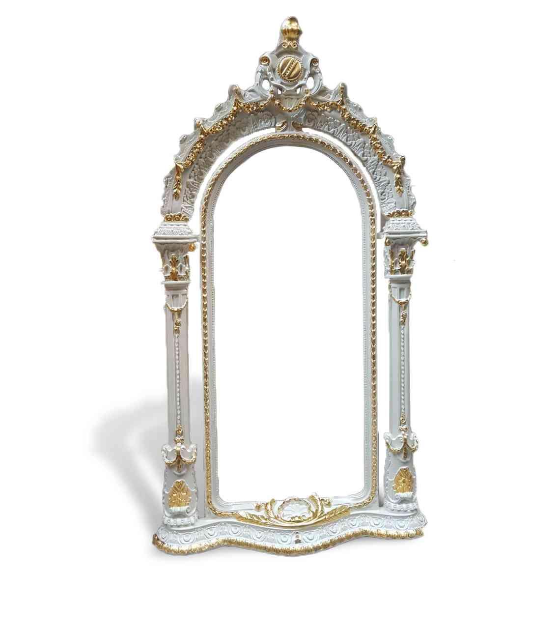MACE Heritage - Miroir Louis XVI / baroque – blanc, rouge, doré
