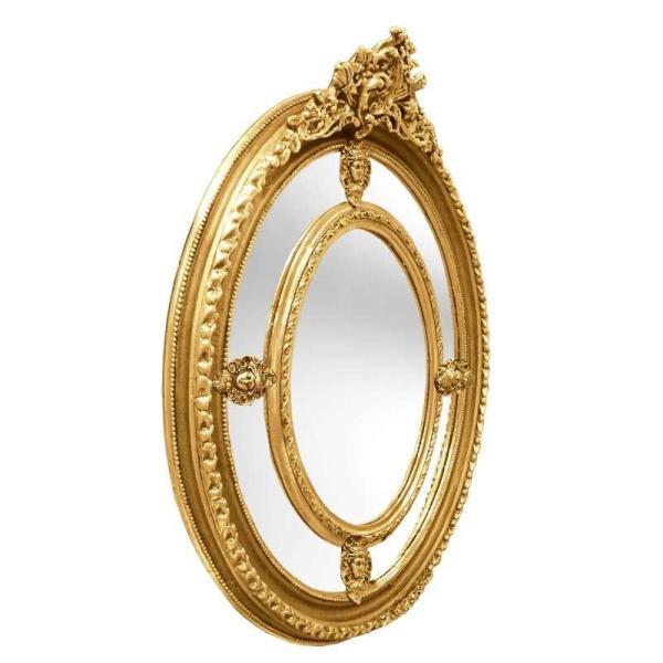 MACE Heritage - Miroir Louis XVI / baroque – rouge, doré – Sp-115