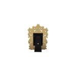 Barockspiegel - kleine Größe - Klassischer Spiegel - dekorativer Spiegel - standblal - Goldfarbe - MACE