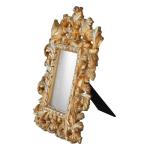 Barockspiegel - kleine Größe - Klassischer Spiegel - dekorativer Spiegel - standblal - Goldfarbe - MACE