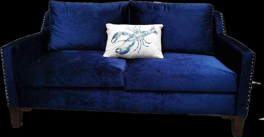 Modern two seaters, Navy blue Velvet