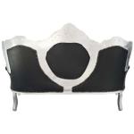 MACE Heritage - Canapé baroque – feuille d’argent, noir, blanc, rouge