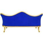 Barocker Luxus-Stil Napoleon III - Gold/Blau - Klassische Möbel - Wohnzimmermöbel - Blauer Samtstoff - MACE