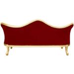 Baroque luxury Napoleon III style - Gold/Burgundy - Classic furniture - Living room furniture - Burgundy velvet fabric - Three seater - 210cm - MACE