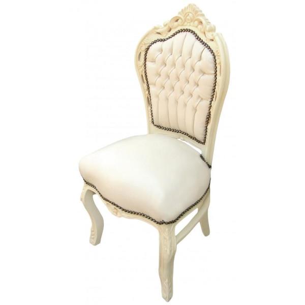 MACE Heritage - Chaise de salle à manger Rococo / baroque – rouge, beige