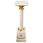 Empire Style - Marble Stand -White/Bronze Gilded - Classic furniture - Marble furniture - MACE