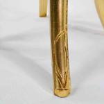 MACE Heritage - Table d’appoint Louis XVI / baroque – marbre, feuille d’or, rouge, beige, doré