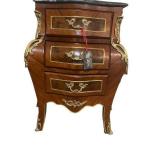 MACE Heritage - Commode baroque – marbre, laiton, noir, rouge, brun