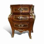 MACE Heritage - Commode baroque – marbre, laiton, noir, rouge, brun